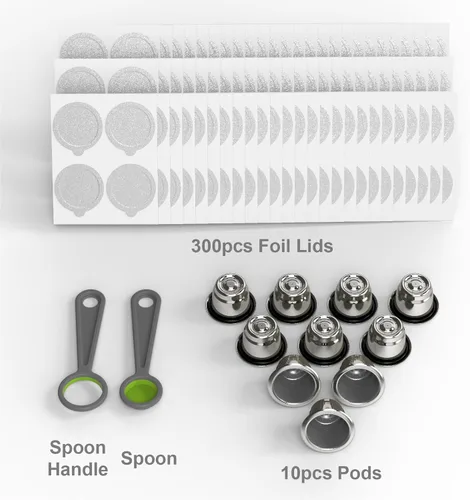 Miniatura 2 de 10 cápsulas reutilizables para Nespresso OriginalLine – Cápsulas de café recargables tazas de acero inoxidable compatibles con máquina Nespresso