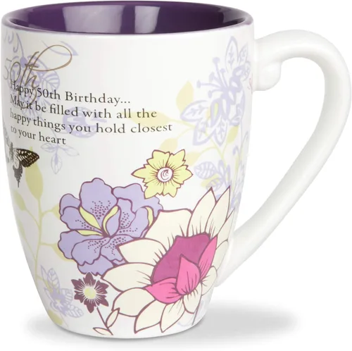 Miniatura 10 de Taza con texto en inglés «Mark My Words Happy Birthday», 4-3/4 pulgadas, capacidad de 20 onzas