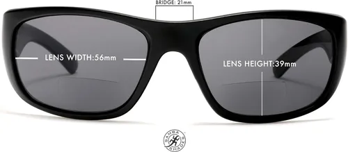 Miniatura 4 de SAMBA SHADES Gafas de sol de lectura bifocales deportivas envueltas para lectores bajo el sol para hombres y mujeres