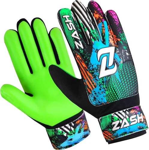 Miniatura 8 de ZASH Guantes de Portero Premium para Niños y Jóvenes y Adultos, Guantes de Portero de Fútbol con Doble Protección de Muñeca y Palma de Látex