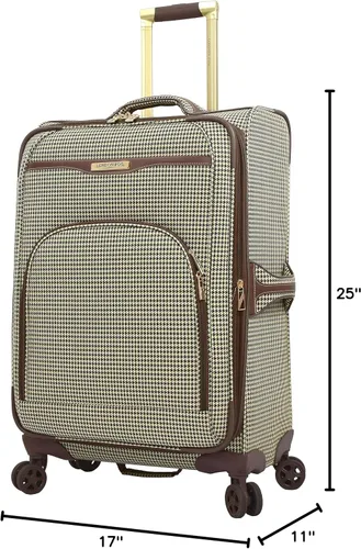 Miniatura 6 de London Fog Oxford III - Juego de 2 piezas (bolsa de cabina y 25 pulgadas giratoria), color verde oliva, Verde -Oliva, London Fog Oxford Iii - Juego