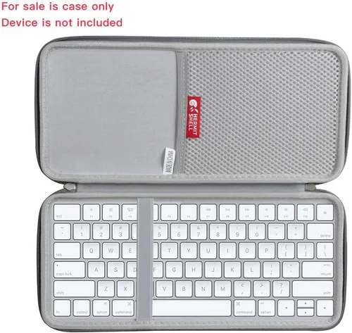 Miniatura 2 de Hermitshell Funda rígida de viaje para Apple Magic Keyboard MLA22LL/A (nailon, gris)