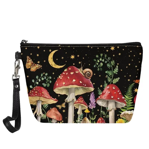 Miniatura 21 de AFPANQZ Bolsas de maquillaje de viaje personalizadas para mujeres y niñas, bolsa de almacenamiento de artículos de tocador, bolso al aire libre