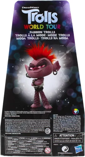 Miniatura 7 de DREAMWORKS TROLLS Stylin' Barb Fashion Doll con vestido extraíble y accesorio para el cabello, inspirada en Trolls World Tour, niñas de 4 años