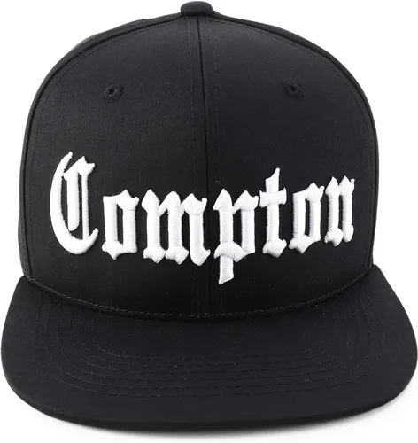 Miniatura 2 de Trendy Apparel Shop Old English Compton City 3D Bordado 6 Panel Snapback Cap