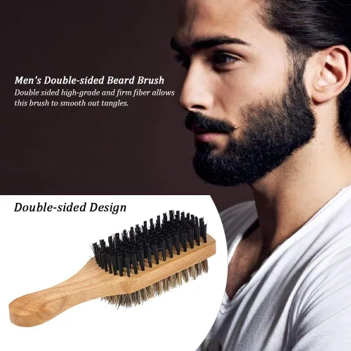 Miniatura 2 de Omwah Cepillo facial de doble cara para el pelo Barbero de afeitar