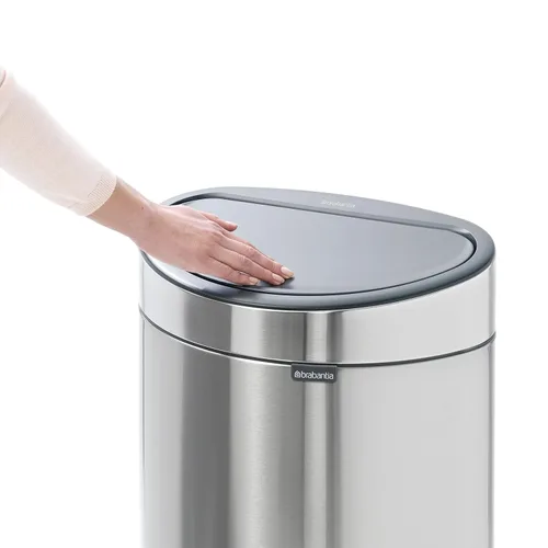 Miniatura 4 de Brabantia bote de basura táctil de 10.6 galones para cocina nuevo (acero brillante) con tapa removible, apertura de tacto suave, bote de basura +