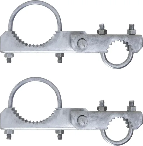 Miniatura 12 de VIVIDA Bisagra de puerta de eslabones de cadena, bisagra de 180 grados para valla de alambre, resistente, ajuste de poste de 4 pulgadas de diámetro