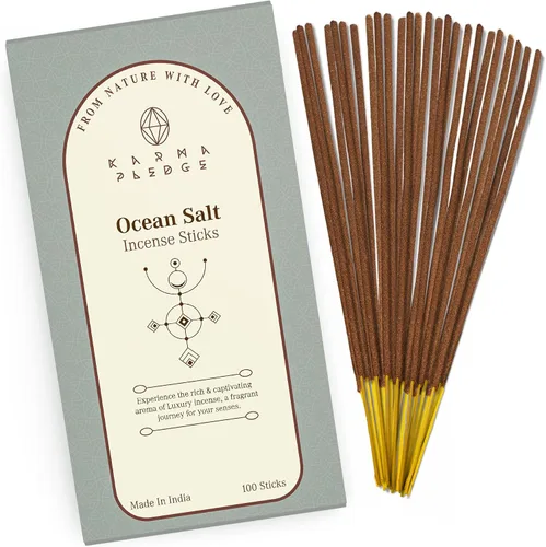 Miniatura 59 de Bakhoor - Varitas de incienso orgánicas sumergidas a mano, 100 varillas con hierbas naturales e ingredientes aromáticos, tiempo de combustión de 45