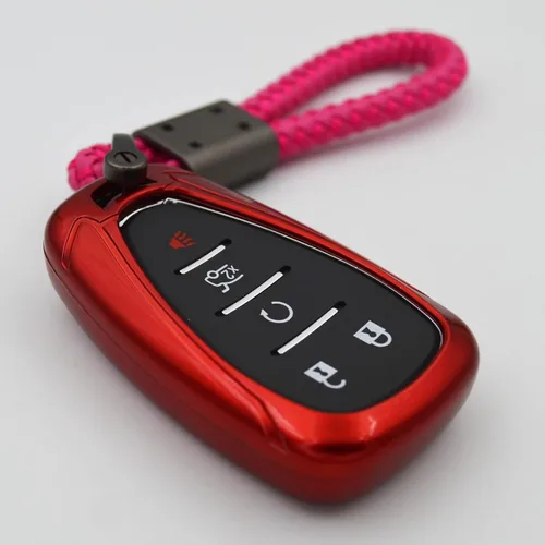 Miniatura 13 de Funda protectora de llavero rosa brillante para Chevrolet Chevy Malibu Camaro Trax Traverse Sonic Cruze Volt Equinox Trailblazer
