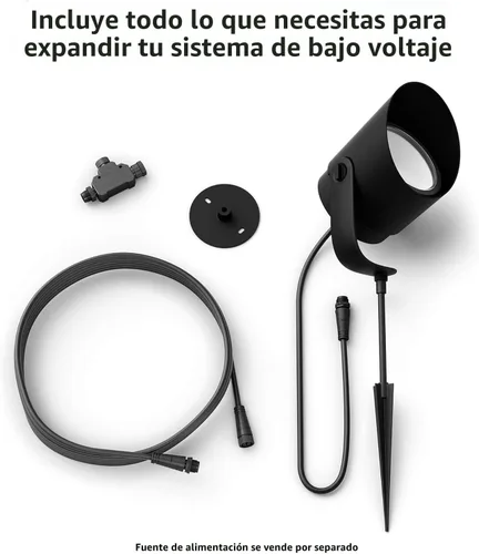 Miniatura 5 de Philips Hue 1746230V7 - Ambiance Lily XL blanco y de color. Extensión de luz inteligente para exteriores (se requiere Hue Hub), 1 foco + kit