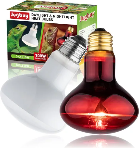 Miniatura 8 de Bombilla de calor para reptiles, bombillas de calor infrarrojo de 100 W, bombilla roja para serpiente, tortuga, dragón barbudo, lagarto, pollos