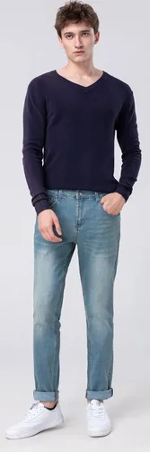 Miniatura 2 de Plaid&Plain Jeans ajustados para hombre