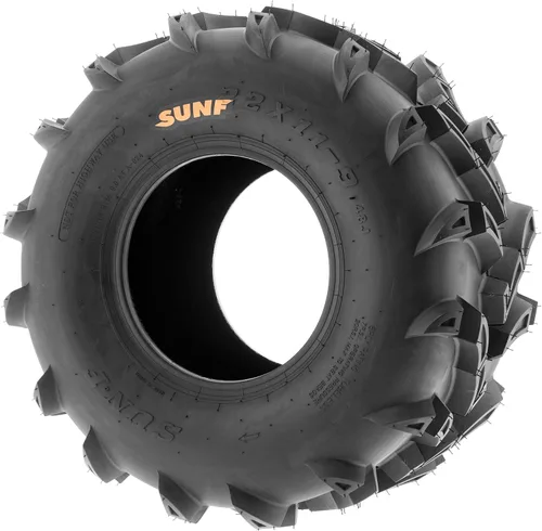 Miniatura 6 de SunF A024 22x11-9 ATV UTV - Juego de 2 neumáticos para barro y sendero, 6-PR, banda de rodadura direccional profunda
