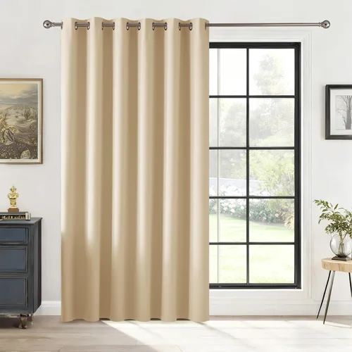 Miniatura 103 de RYB HOME - Cortinas extra largas con bloqueo de luz, persianas opacas insonorizadas para privacidad para cine en casa, oficina, fondo de patio, sala