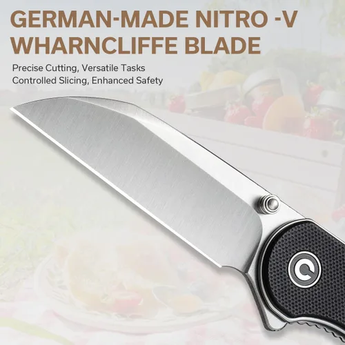 Miniatura 2 de CIVIVI Cuchillo de bolsillo - Elementum Cuchillo plegable con hoja Wharncliffe Nitro-V de 2.97 pulgadas, mango G10, ideal para regalo EDC al aire