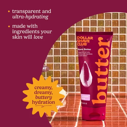 Miniatura 2 de Dollar Shave Club Para mujeres Paquete de 2 mantequilla de afeitar Santal de cachemira (6 onzas líquidas) Crema de afeitar translúcida