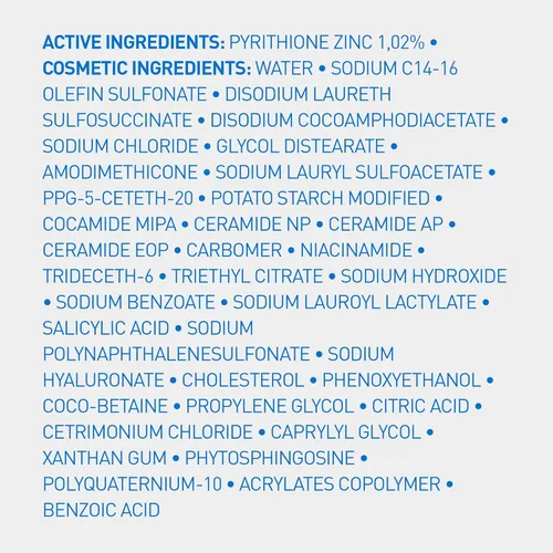 Miniatura 12 de CeraVe Champú Hidratante Anticaspa, Tratamiento de Caspa con Zinc Piritiona al 1% con Ceramidas, Niacinamida y Ácido Hialurónico, Ayuda a Eliminar