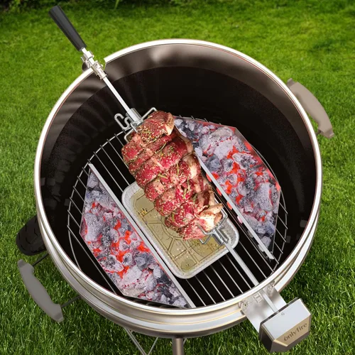 Miniatura 7 de Onlyfire 6002 Tenedores de carne asador (1 par) para parrillas, se adapta a varillas hexagonales de 1/2 pulgada y 3/8 pulgadas y 5/16 pulgadas