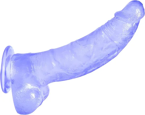 Consolador morado grande de 9 pulgadas, consolador suave y grueso con fuerte ventosa para jugar con manos libres, juguetes para adultos para punto G
