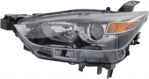 KarParts360: Para 2016 2017 2018 2019 MAZDA CX-3 montaje de luz principal lado del conductor (carcasa negra) reemplaza MA2518173 certificado CAPA