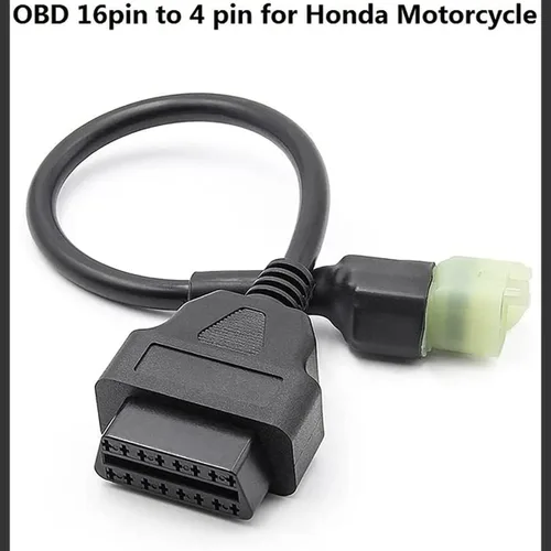 Miniatura 3 de Motocicletas OBD2 a 4 Pin Adaptador de diagnóstico Cable de detección de fallas de motocicleta Piezas para Honda Moto