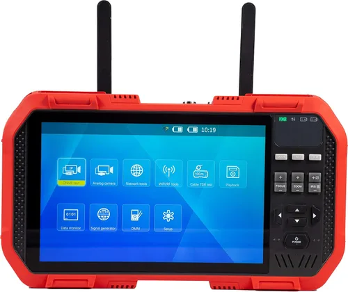 Miniatura 9 de Triplett 8075 CamView IP Pro-X - Probador de cámara CCTV con PoE, servidor DHCP incorporado y pantalla táctil TFT de 7 pulgadas - NTSC/PAL, HD-CVI