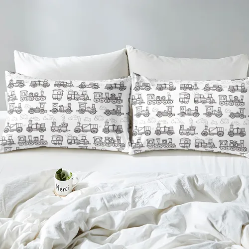 Miniatura 44 de Juego de sábanas para cama de coche de bomberos, juego de sábanas de coche de policía con bolsillo profundo, sábana bajera ajustable para decoración