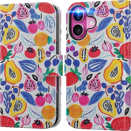 Miniatura 31 de DEENAKIN Funda tipo cartera para iPhone 15 con tarjetero + clip para efectivo, bloqueo RFID, protección contra caídas de grado militar y obras