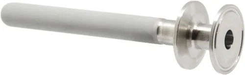 Miniatura 10 de QiiMii Piedra de difusión de tres abrazaderas de acero inoxidable de 1.5 pulgadas, aireación de 2 micrones, carbonatación con entrada de CO2 NPT