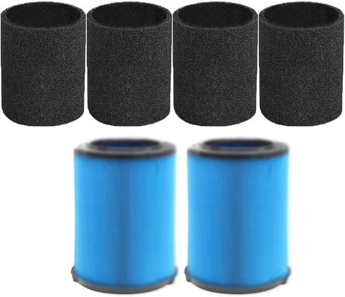 Miniatura 7 de Paquete de 2 filtros VF5000 para aspiradoras húmedas y secas Ridgid de 5-20 galones, paquete de 2 bolsas VF3502 compatibles con aspiradoras húmedas