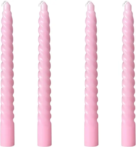 Miniatura 19 de Kandelo - Velas espiraladas cónicas de 8 pulgadas, 4 unidades, 5 horas, sin humo, vela larga, candelabros altos, para el hogar, cena, fiesta, boda