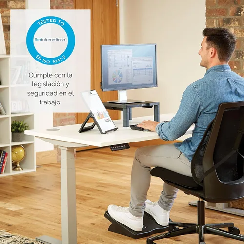 Miniatura 7 de Fellowes Soporte de monitor de altura ajustable de alta calidad, color Negro
