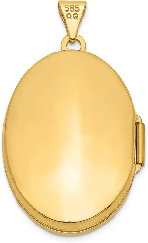 Miniatura 3 de Colgante ovalado de oro amarillo de 14 quilates 1339in x 1024in