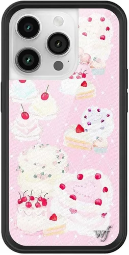Miniatura 50 de Wildflower Carcasas – Compatible con iPhone 14 Pro Protector negro parachoques, certificado de prueba de caída de 6.5 pies, propiedad de mujeres