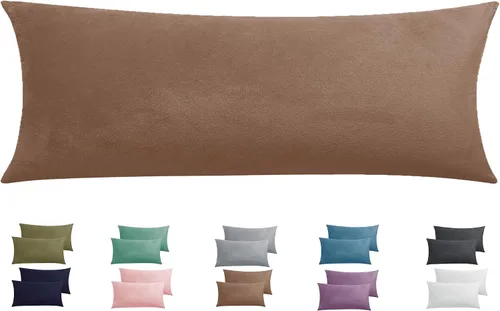 Miniatura 17 de Paquete de 2 fundas de almohada King de terciopelo con cremallera, súper suaves y acogedoras, fundas de almohada de franela difusa de lujo con Gris