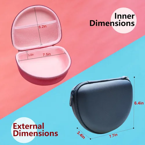 Miniatura 3 de Funda para auriculares compatible con Beats Studio Pro/Solo 4 / Studio 3 / Solo 3 / Picun B8 / BERIBES/JLab JBuds Lux ANC Auriculares inalámbricos