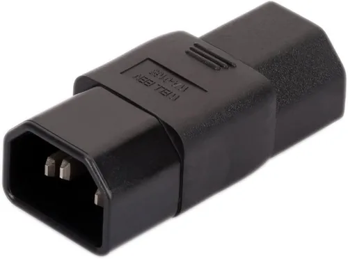 Miniatura 2 de Adaptador de corriente IEC 320 C14 macho a C15 hembra, 10A 125/250V, convertidor de corriente IEC recto de 3 pines para PDU, UPS, servidor y equipos