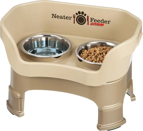 Miniatura 25 de Neater Feeder Deluxe - Tazones elevados para perros grandes a prueba de desorden – Fabricado en Estados Unidos – Soporte elevado para comida