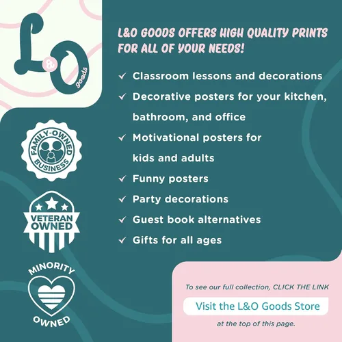 Miniatura 7 de L&O Goods - Pósteres educativos de matemáticas para niños, aulas de escuela en casa y primaria, juego de 10 unidades, incluye suma, resta