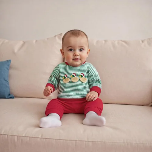 Miniatura 193 de Conjunto de camisa larga y divertida para bebé niño y niña, ropa de primera Navidad, 6, 12, 18, 24 meses, 2T