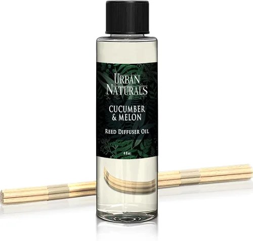 Miniatura 40 de Urban Naturals Recambio de aceite difusor de varillas ámbar y lavanda, lavanda relajante, ámbar cálido, aroma calmante para habitación, 4 onzas +
