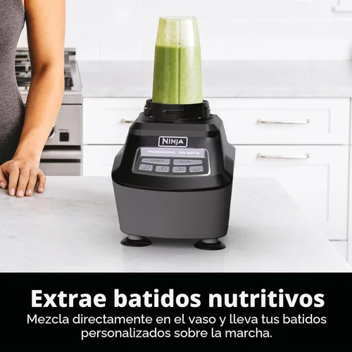 Miniatura 2 de Ninja Licuadora, procesador de alimentos, licuadora para batidos, incluye jarra, taza de batido y cuenco de 8 tazas, salsa, masa, batidos, granizado