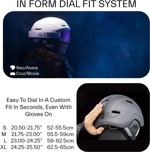 Miniatura 5 de Casco Giro Avera para esquí - Casco de snowboard para mujeres y jóvenes Mate negro