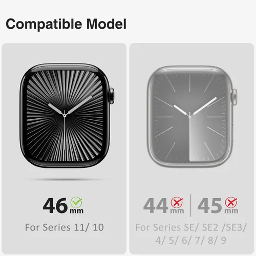 Miniatura 33 de ULTIMAL - Correa resistente con estuche para Apple Watch de 44 mm, correa protectora a prueba de golpes de grado militar para hombres, correa