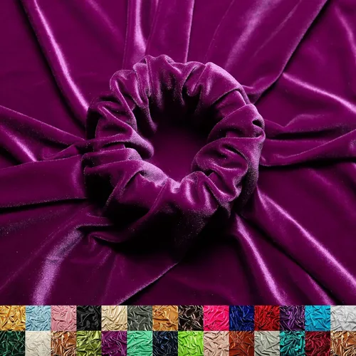 Miniatura 29 de Ice Fabrics The Yard - Tela de terciopelo elástico elástico suave de 60 pulgadas de ancho para coser ropa, disfraces, manualidades, 90% poliéster