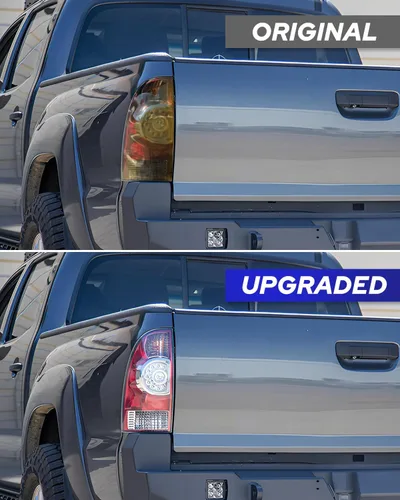 Miniatura 6 de AUTOONE Conjunto de luces traseras para Toyota Tacoma, conjunto de lámpara trasera para camioneta Tacoma 2005-2015, parte trasera de fábrica, OEM