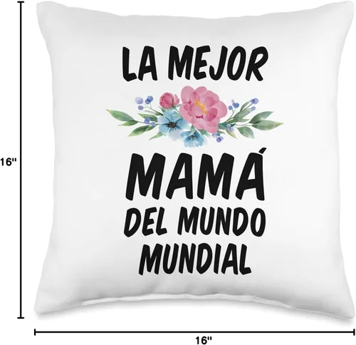 Miniatura 4 de DesacaTee Company Regalos Para El Dia De La Madre Almohada de 15.7 x 15.7 in, Multicolor