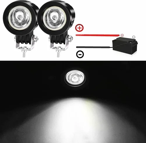 Miniatura 6 de Luces de motocicleta Ourbest, luces antiniebla de 2 pulgadas para motocicleta, tubo de horquilla, luces LED de conducción para moto, ATV, bicicleta