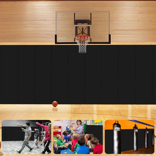 Miniatura 9 de Acolchado de pared para gimnasio, almohadilla de pared para niños, acolchado de pared de 2" de espesor, acolchado de pared para protección de 4